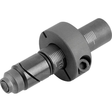 Kipp Clamping Pin Form:A Without Clamping Lever, D=28, H=129, Steel Black Oxidized K1503.0028